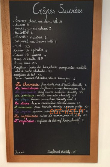 Pas folle la Crêp' — carte page 2