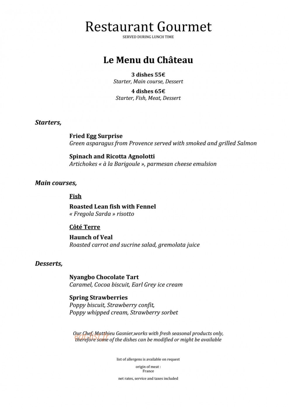 Château Eza — carte page 1