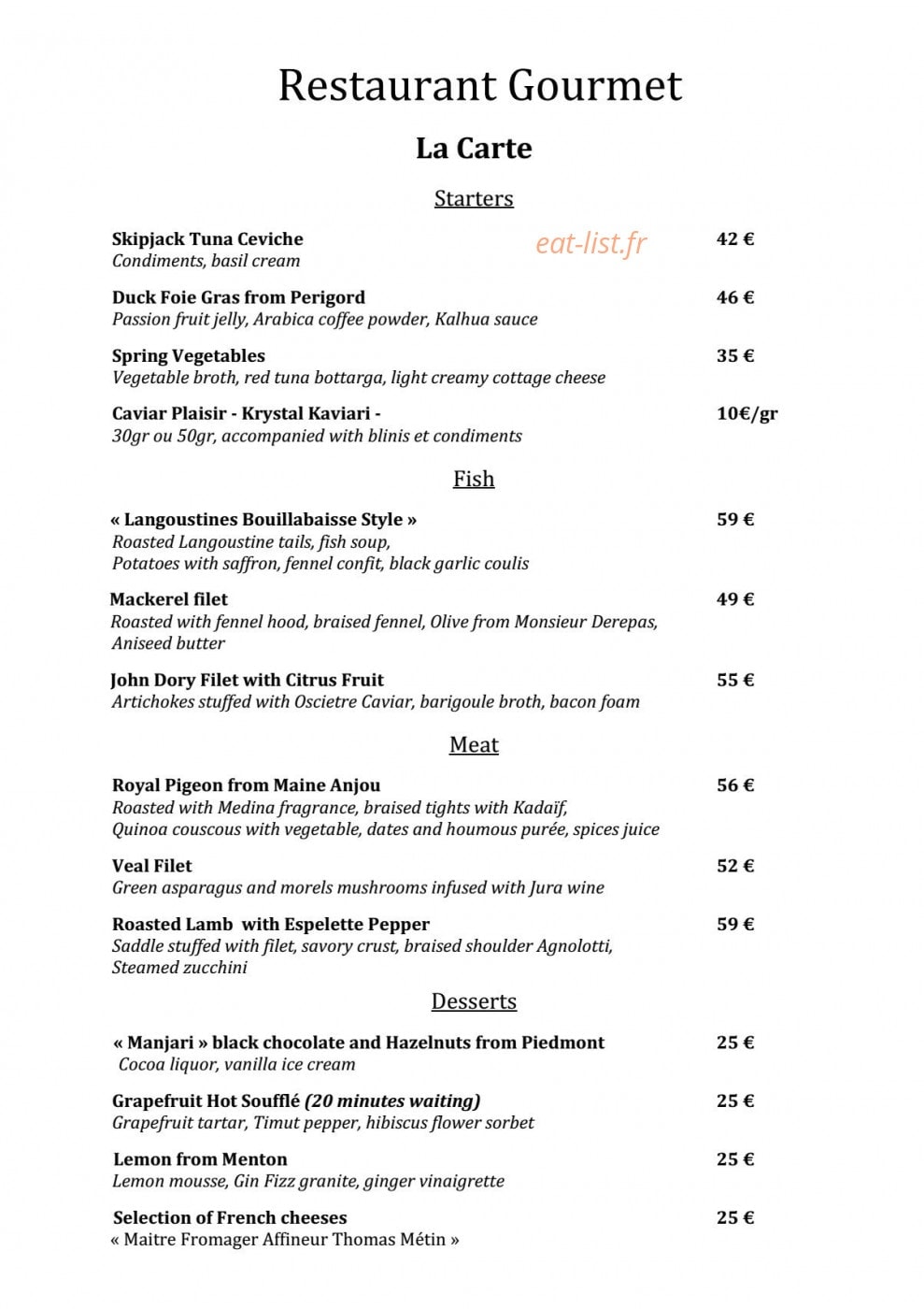 Château Eza — carte page 2