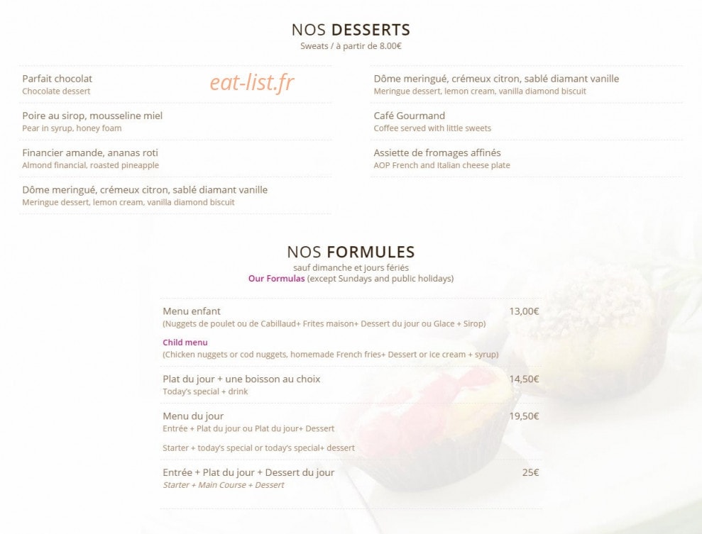 Mets Vins Chics — carte page 2