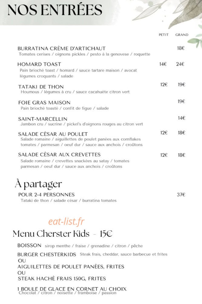 Chesterfield — carte page 1