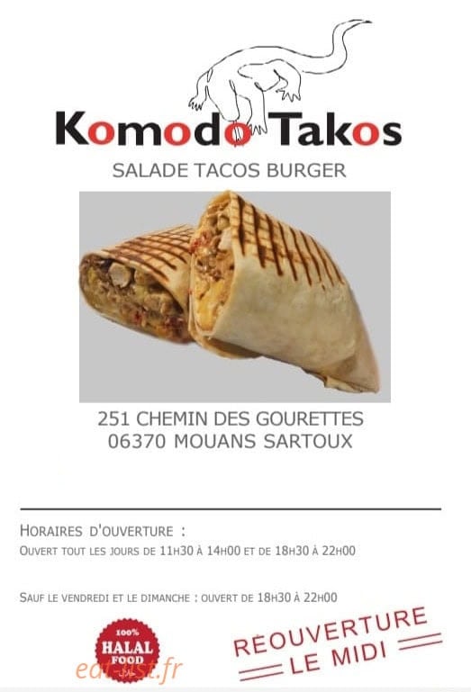 Komodo Takos — carte page 1
