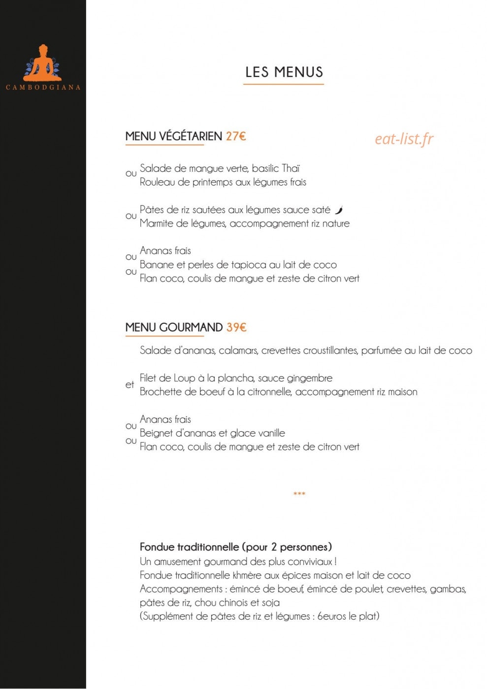 Le Cambodgiana — carte page 1