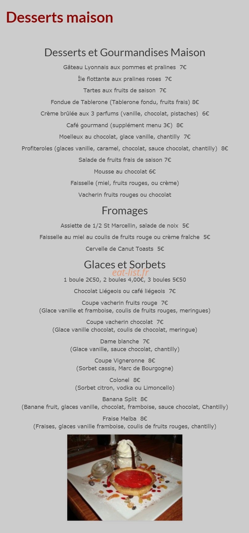Le Petit Bouchon — carte page 5