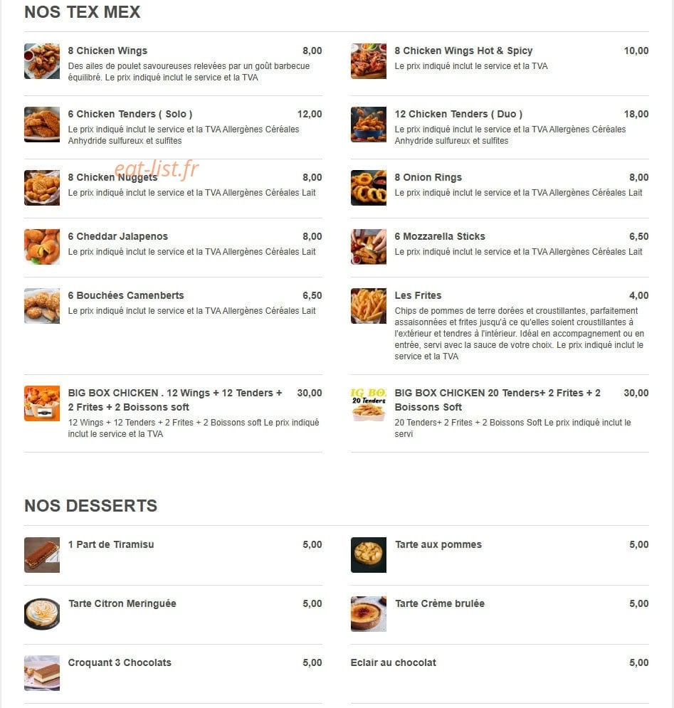 Lorenzo Pizza — carte page 4