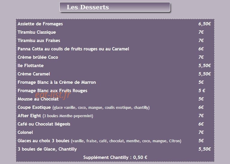 Le Cabanon — carte page 6