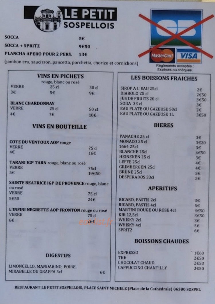 Le petit Sospellois — carte page 2