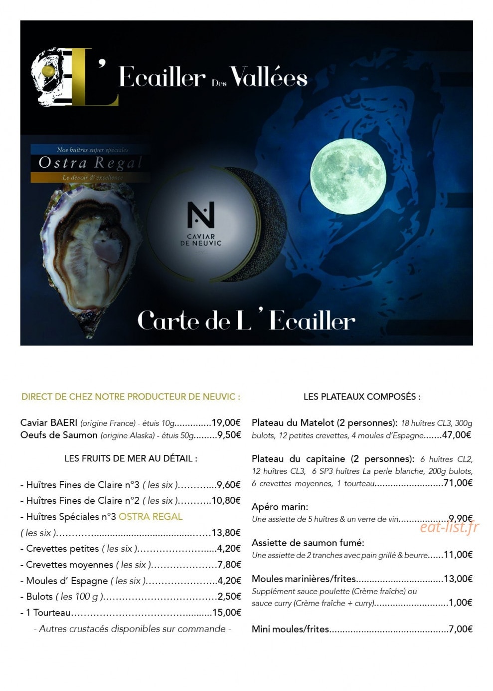 L'Écailler des Vallées — carte page 1