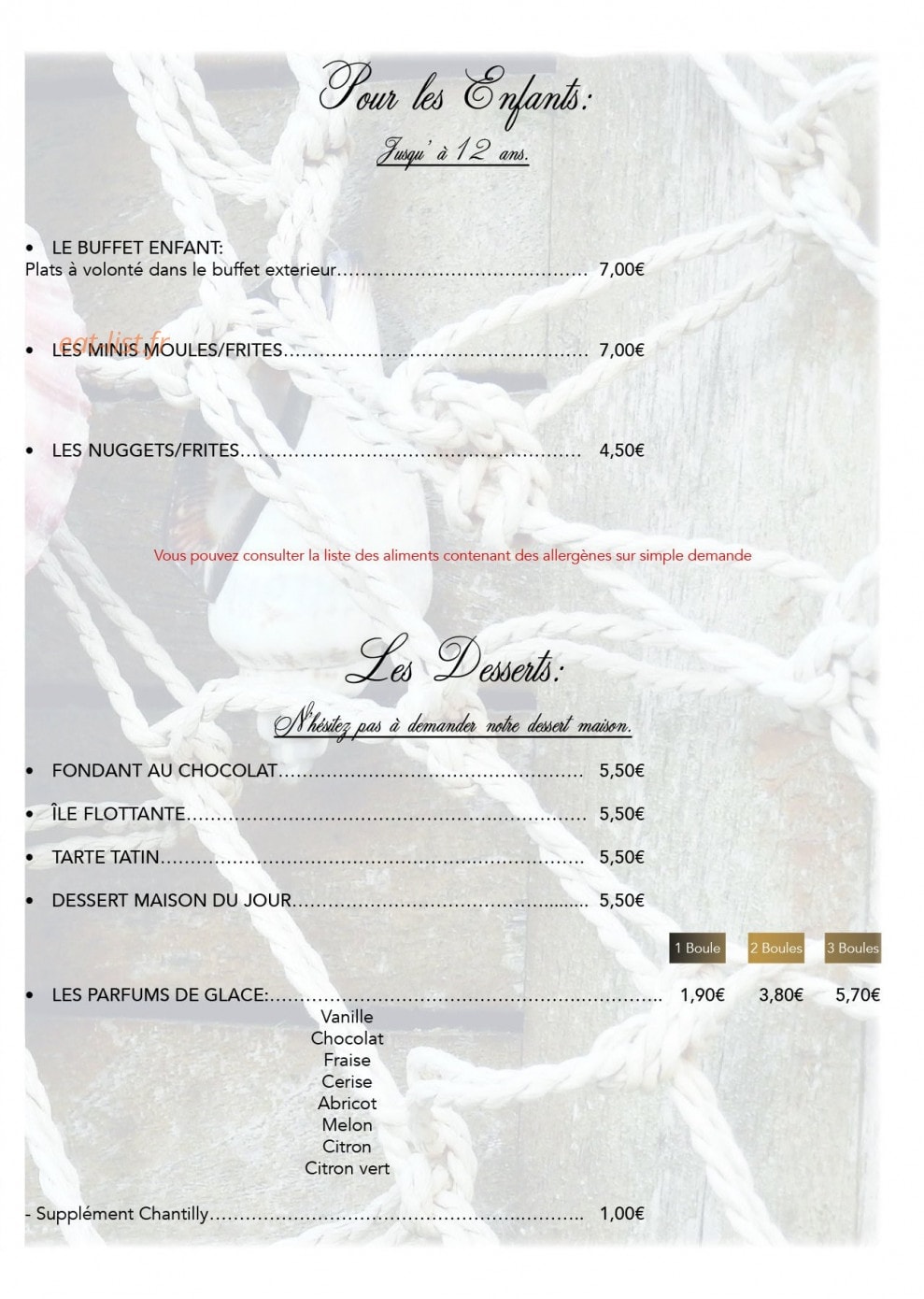 L'Écailler des Vallées — carte page 3