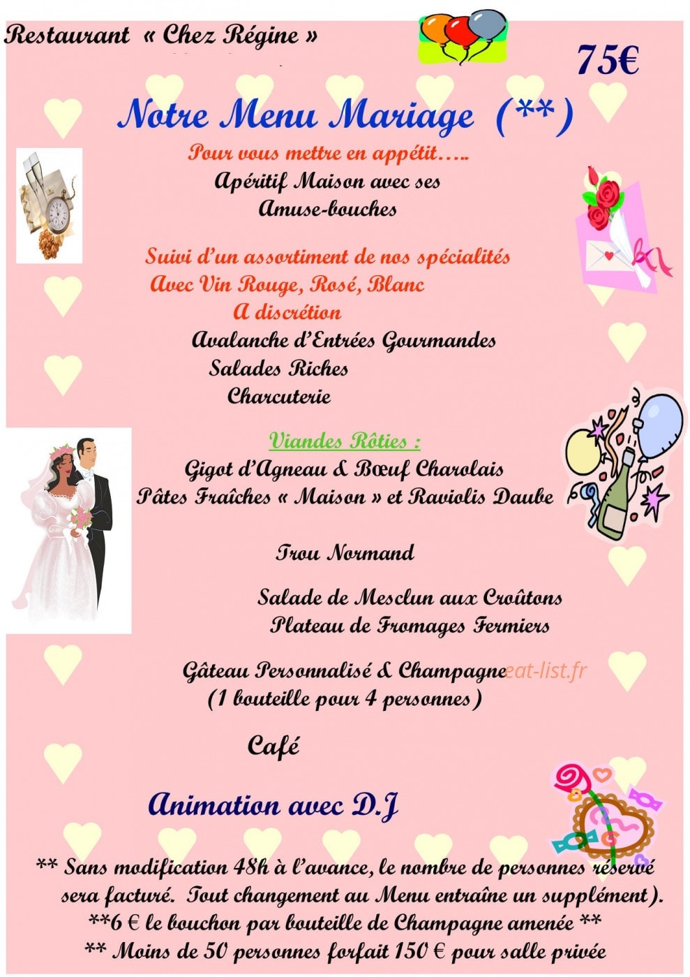 Restaurant Chez Régine — carte page 9