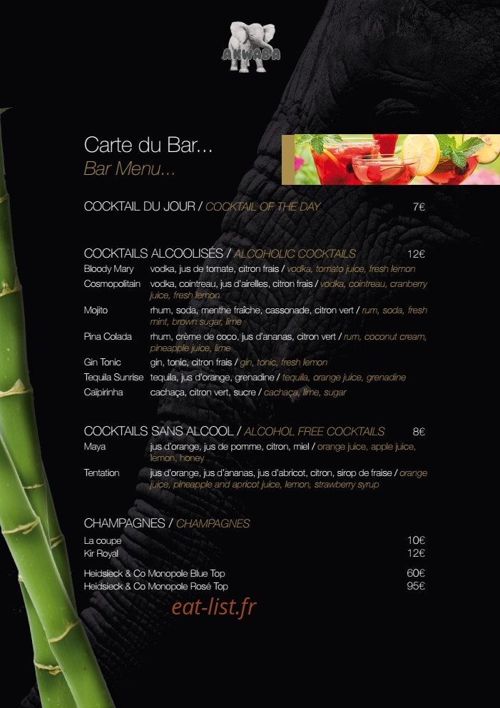 Akwaba — carte page 9