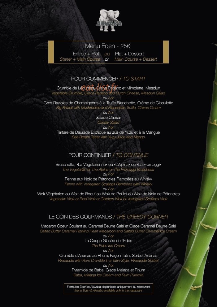 Akwaba — carte page 6