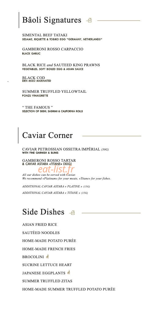 Bâoli Cannes — carte page 4