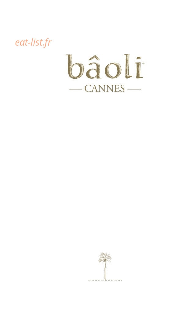 Bâoli Cannes — carte page 1