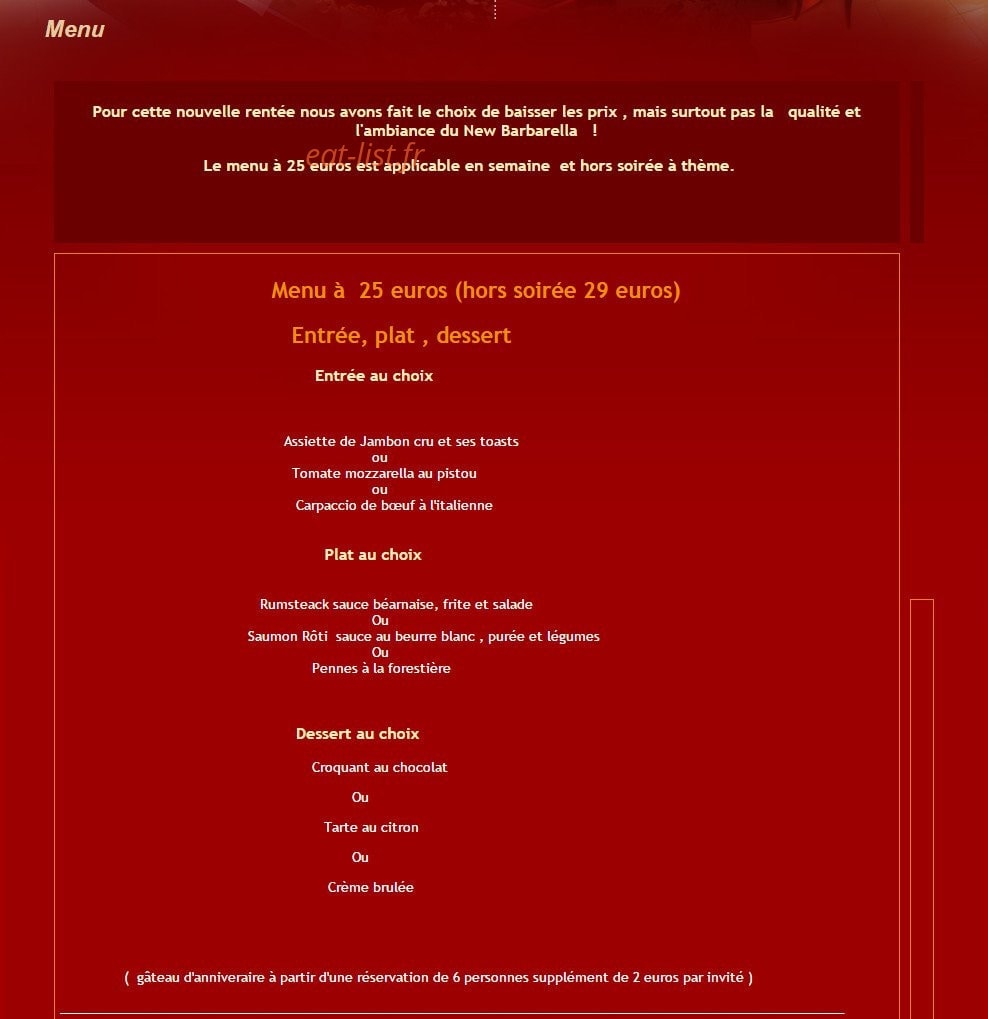 Barbarella — carte page 1