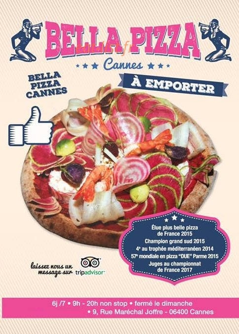 Bella pizza — carte page 1