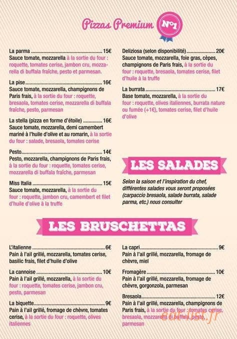 Bella pizza — carte page 3