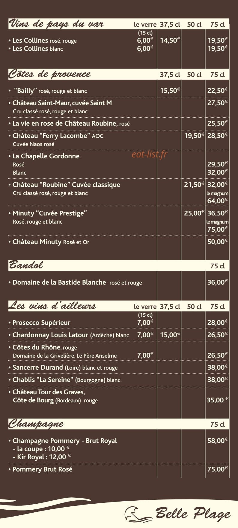 Belle Plage — carte page 4