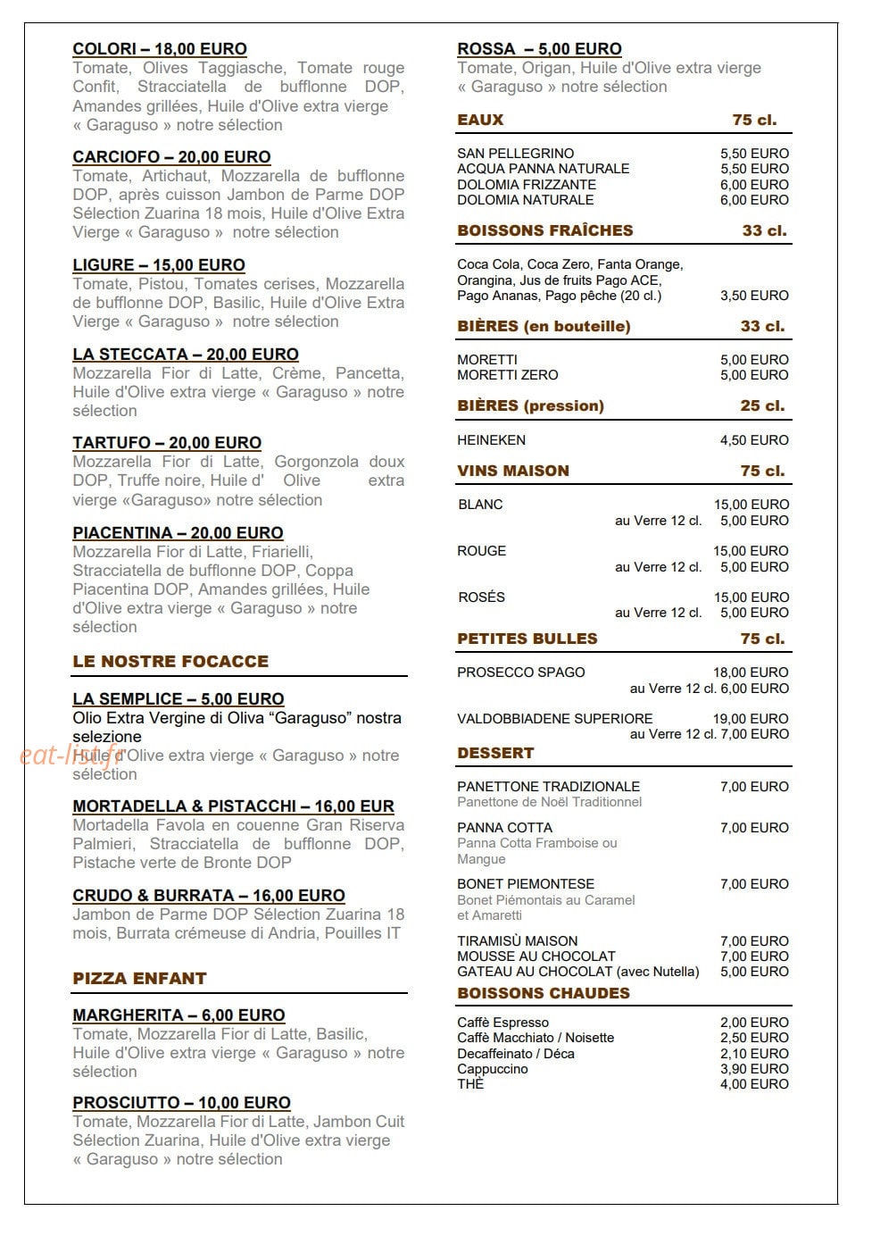 Bistrò Milano — carte page 2
