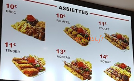 Bodrum Food — carte page 1