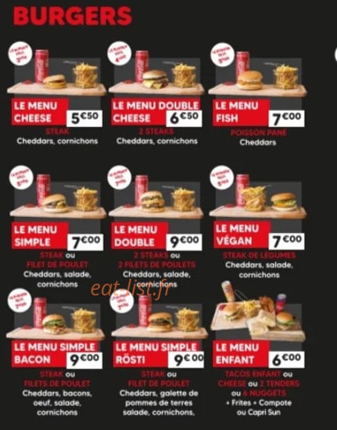 Burger House — carte page 2