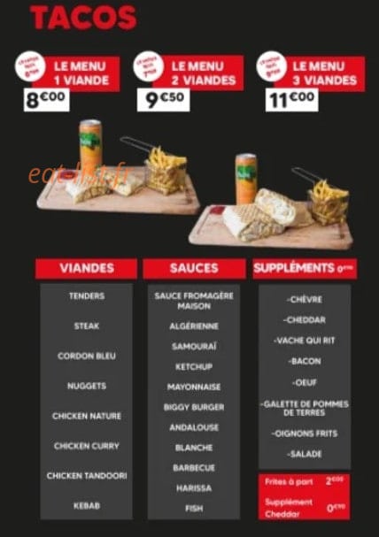 Burger House — carte page 3