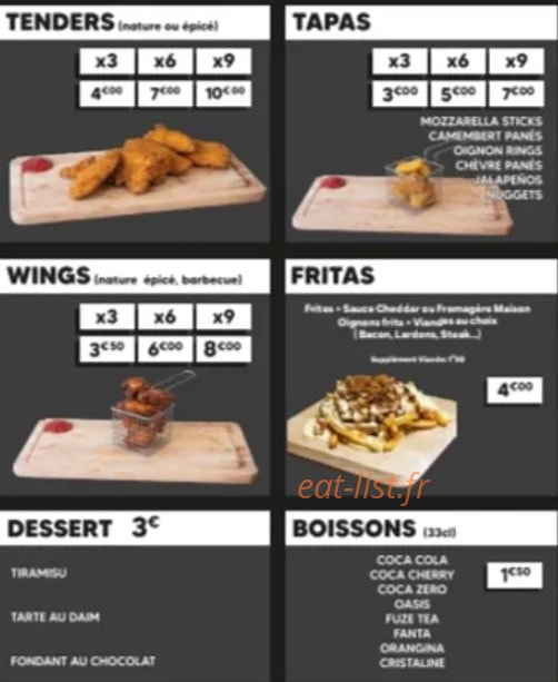Burger House — carte page 4