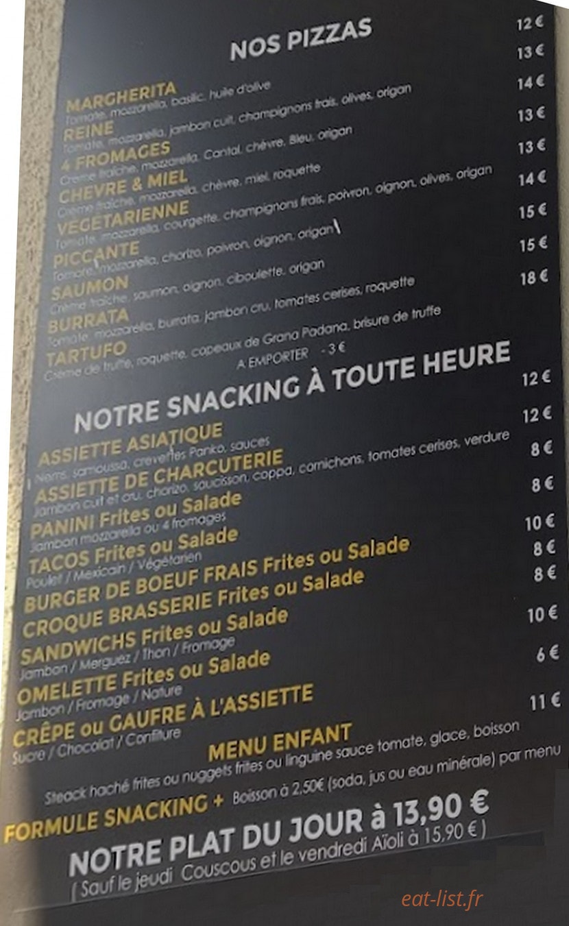 Café du Commerce — carte page 1
