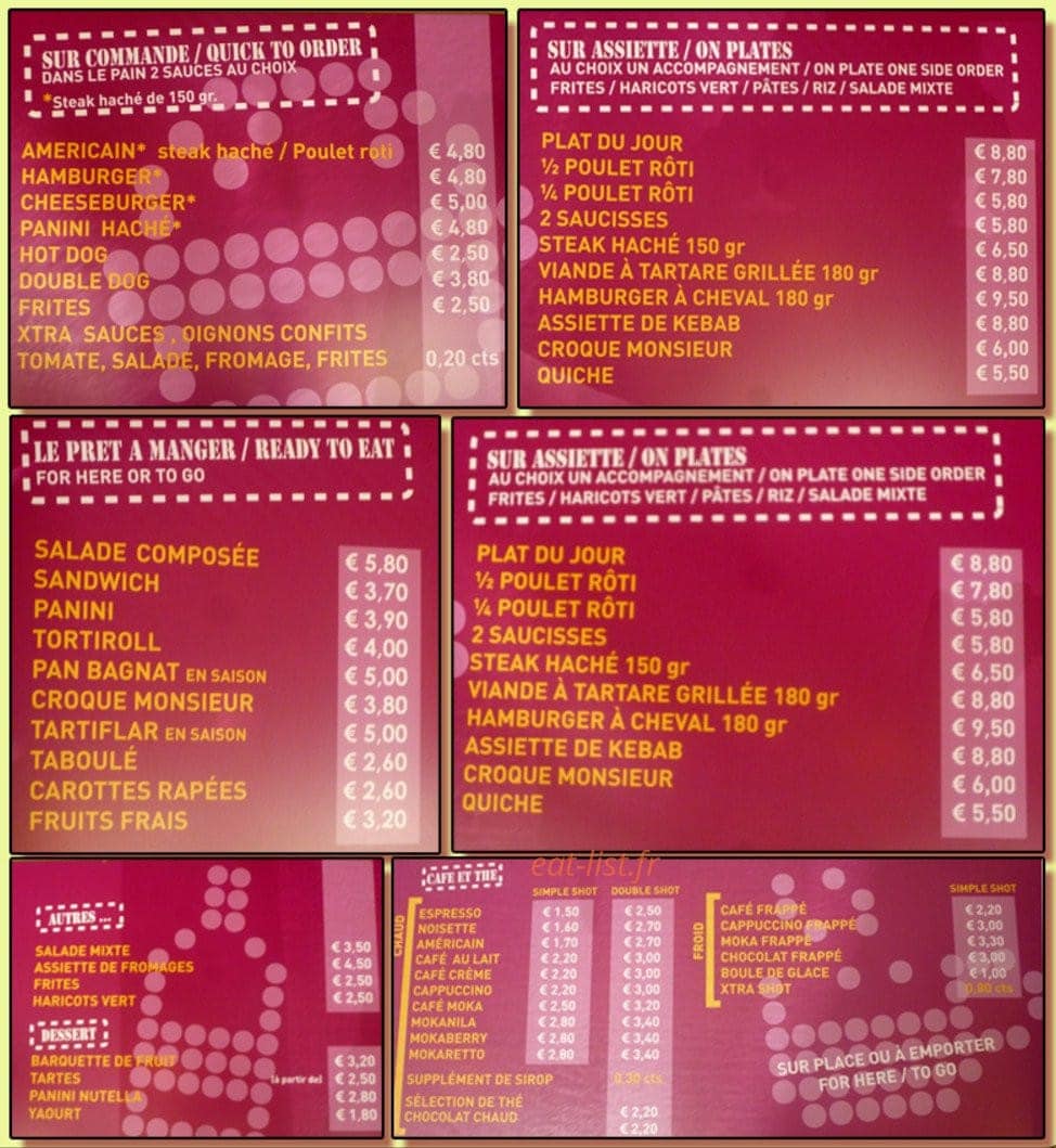 Café pico — carte page 1