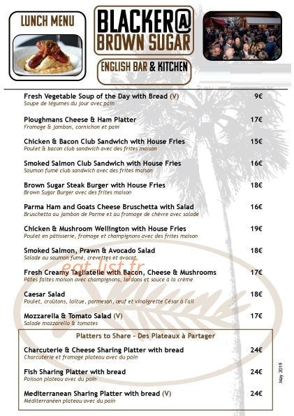 Cannes Chef — carte page 1
