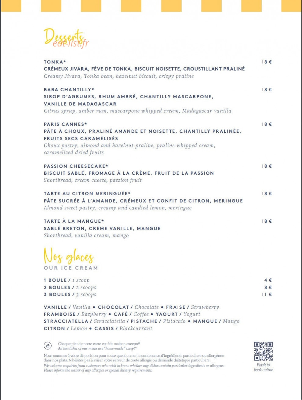 Carlton — carte page 4