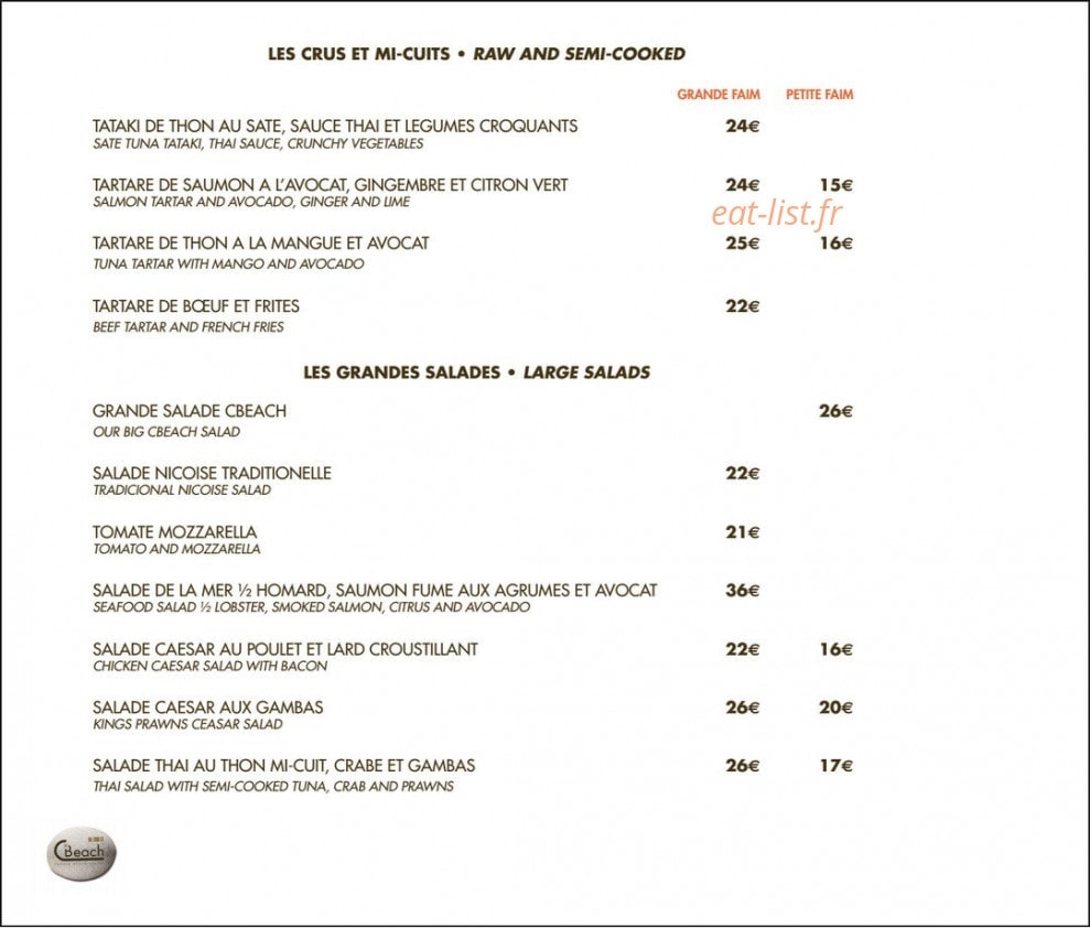 Cbeach — carte page 2