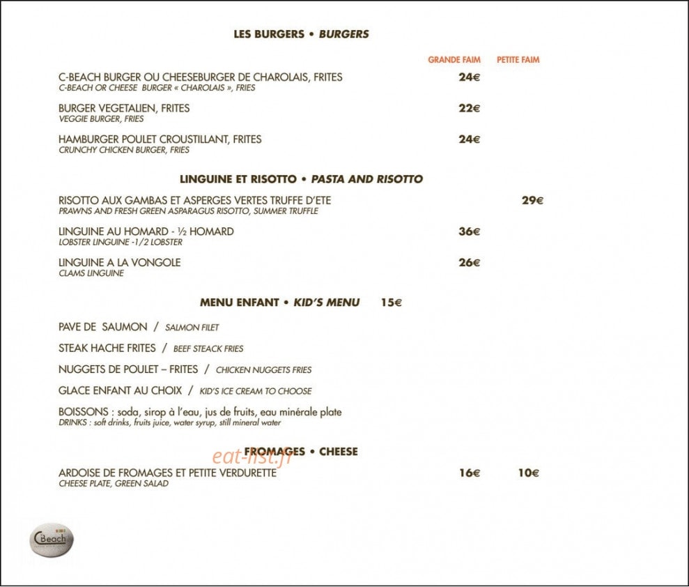 Cbeach — carte page 4