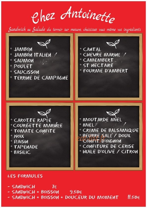 Chez antoinette — carte page 2