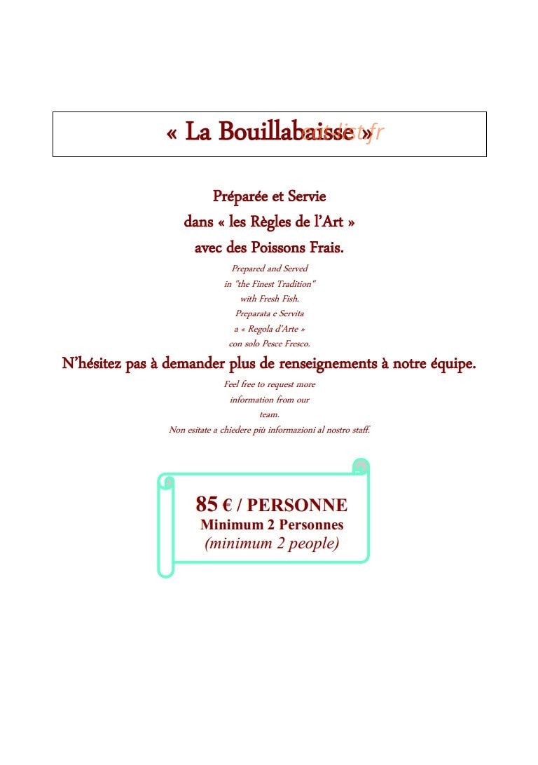 Chez Astoux — carte page 10