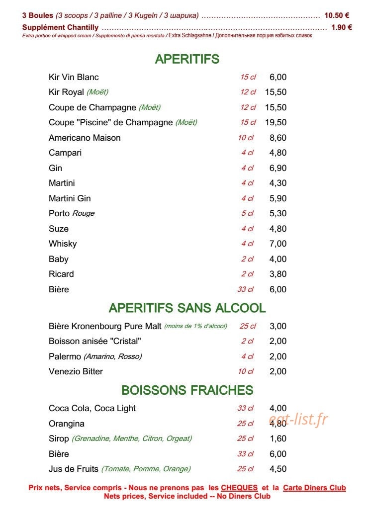 Chez Astoux — carte page 5
