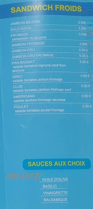 Chez dédé — carte page 4