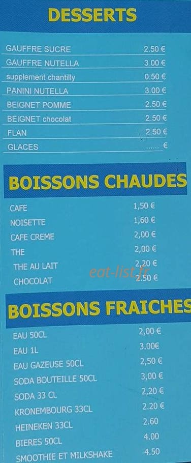 Chez dédé — carte page 6