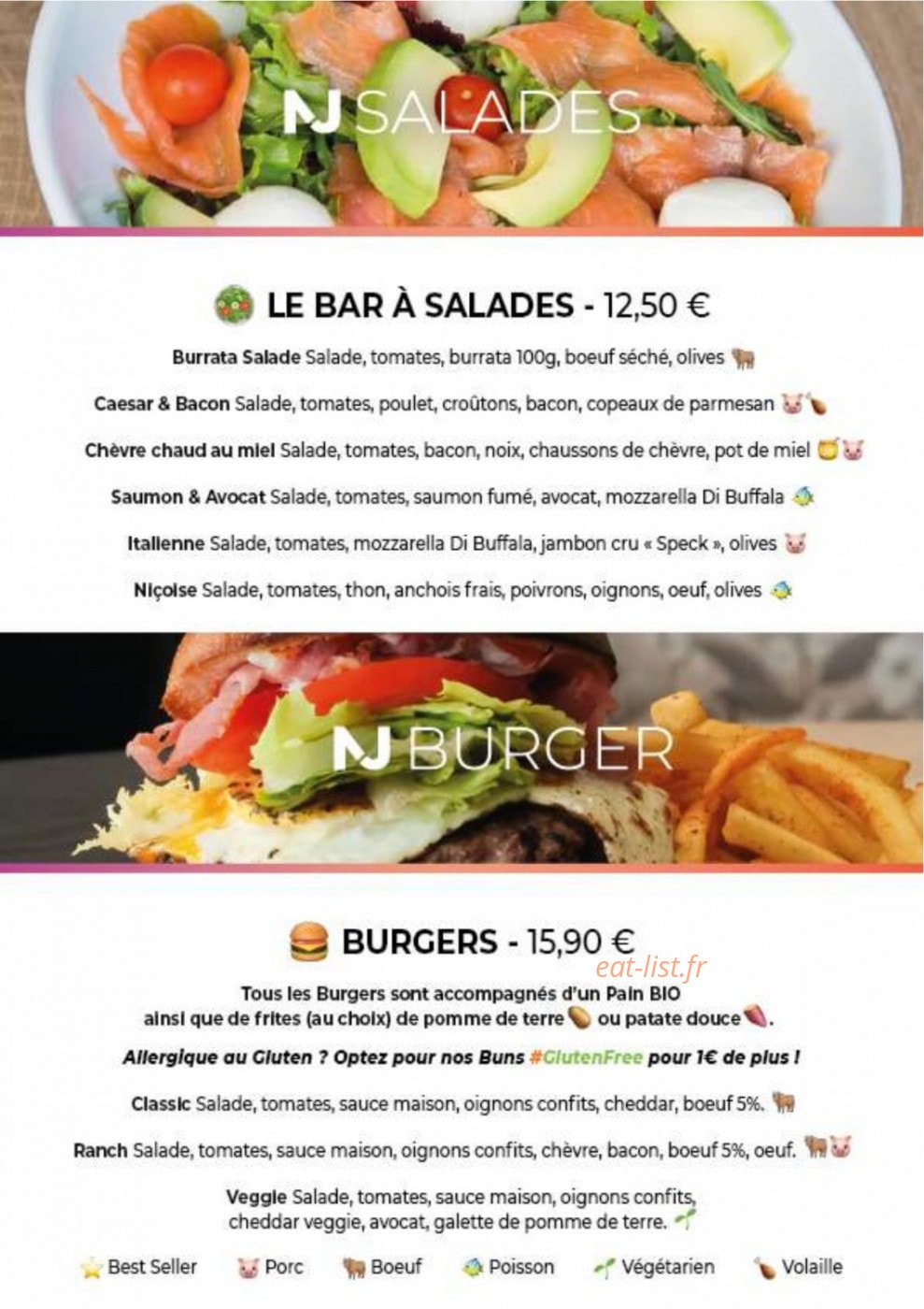 Chez NJ — carte page 3