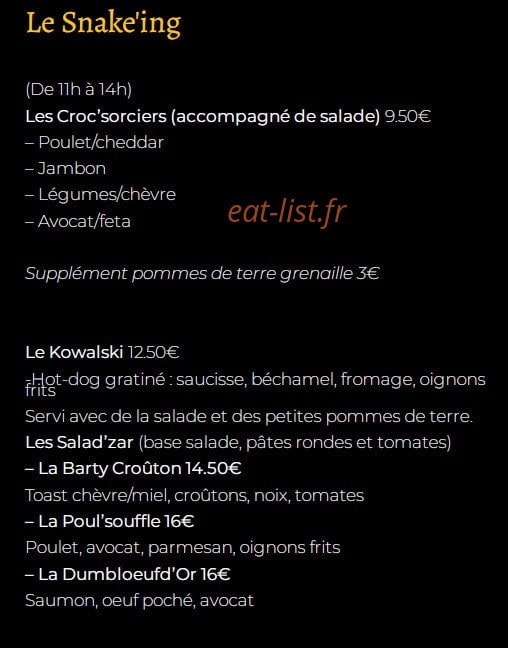 Elixirs et Sorcellerie — carte page 2
