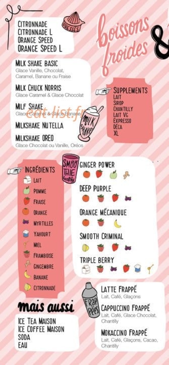 Emilie's — carte page 4