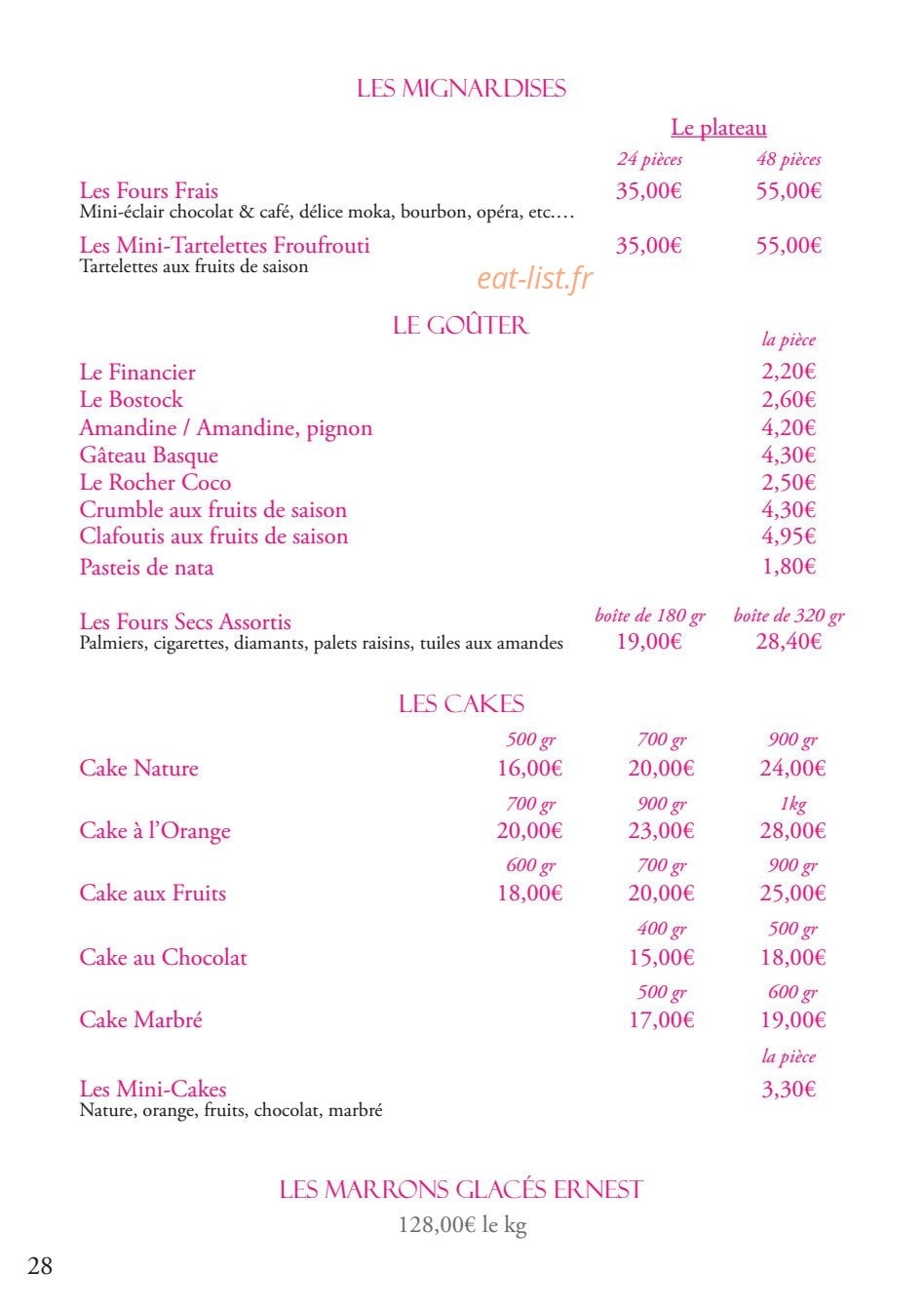 Ernest — carte page 18
