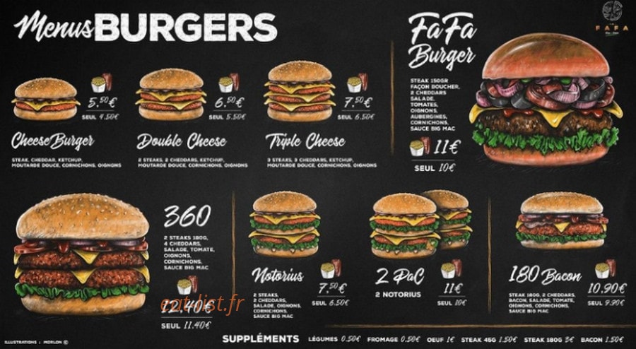 Fafa pizza — carte page 5