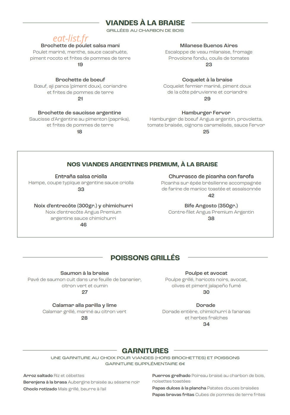 Fervor — carte page 2