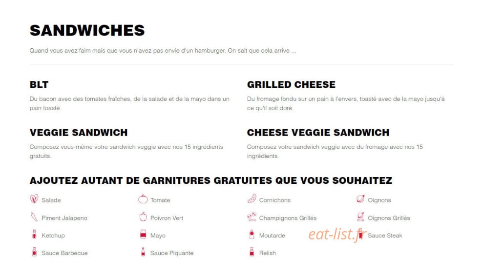 Five Guys — carte page 2