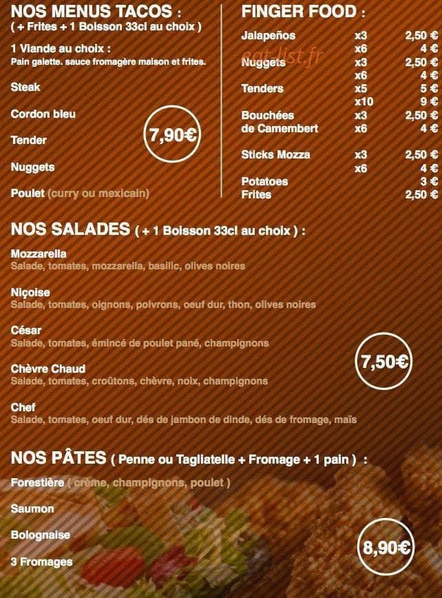 Food express — carte page 3