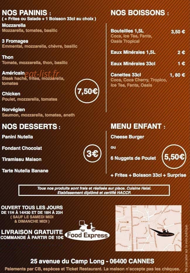 Food express — carte page 4