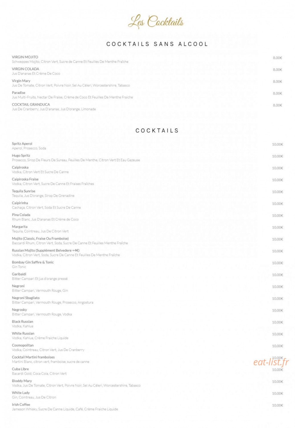 Granduca — carte page 6
