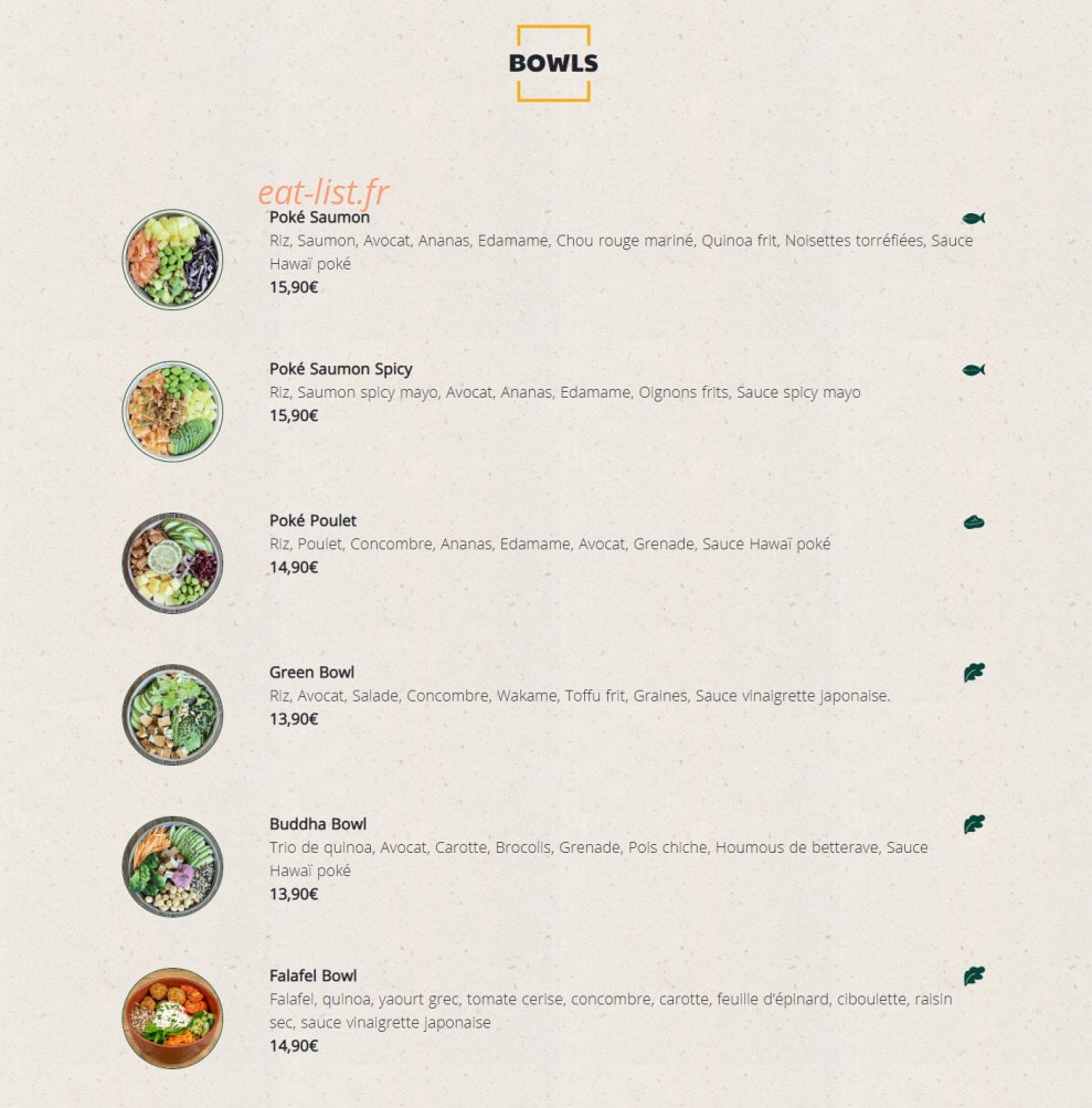 Green Sushi — carte page 4