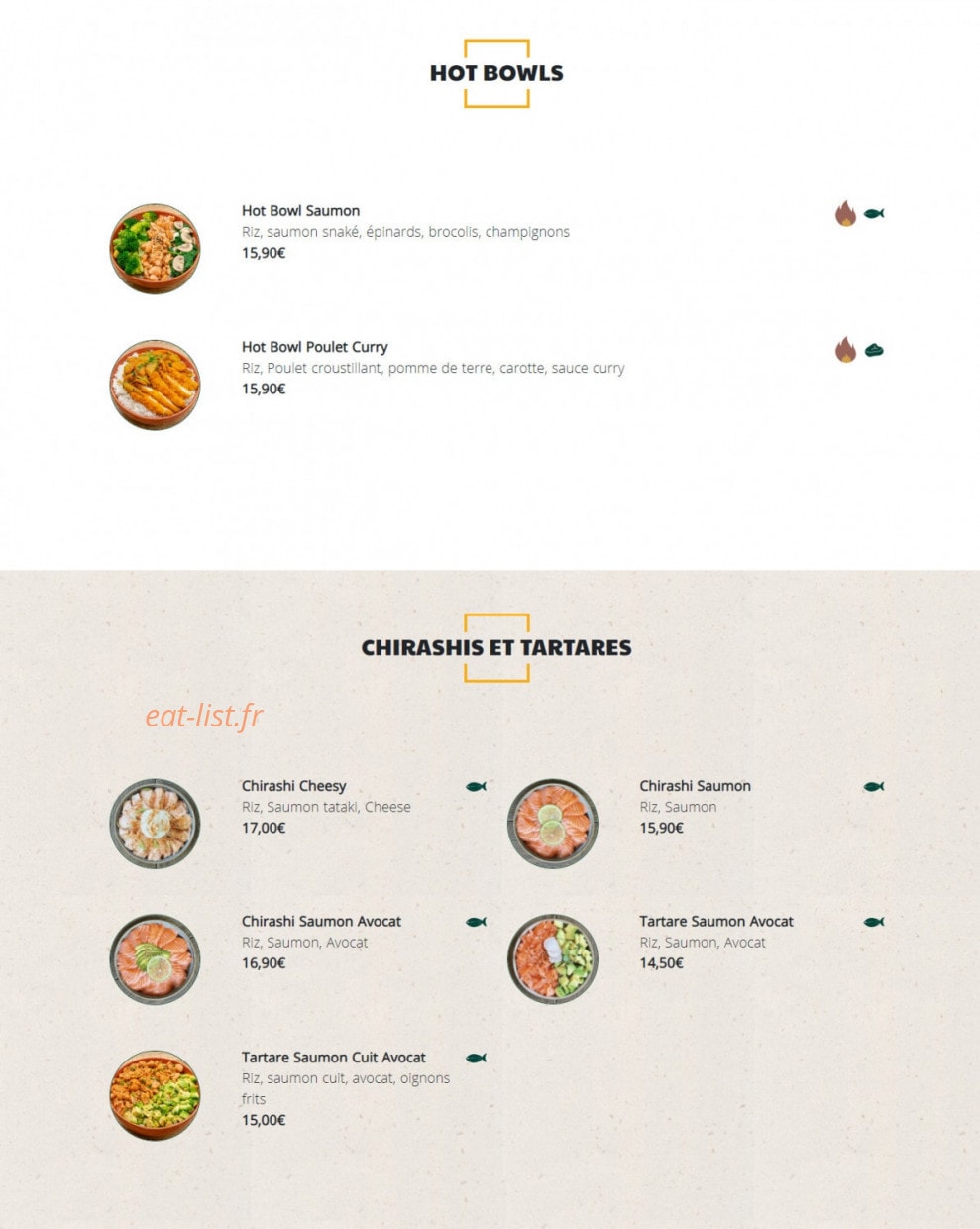 Green Sushi — carte page 5